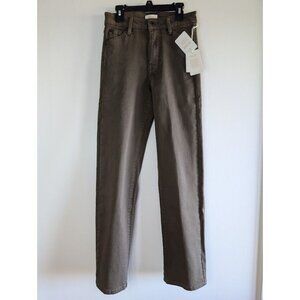 Roark Pants Women's Size 25 HWY 395 Wide Leg High Rise Ankle Brown Granola NEW
